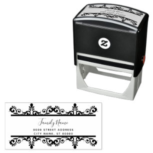 Simple Decorative Self Inking Rubber Stamp