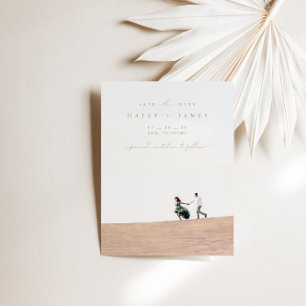 Simple Delicate Photo Save The Date