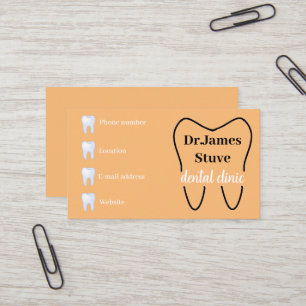 Simple dental business card