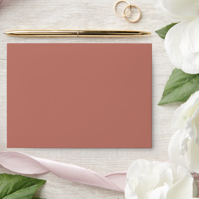 Simple Desert Boho Clay Wedding Matching  Envelope (Wedding)
