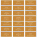 Simple Desert | Burnt Orange  Address Labels<br><div class="desc">These Simple Desert | Burn Orange address labels are exactly what you're looking for to complete your modern rustic boho wedding. Perfect for either a vintage minimalist western vibe or a retro fall bohemian feel. The minimal natural white script truly pops with this colourful autumn background. You can choose to...</div>