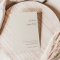 Simple Desert Natural White All In One Invitation