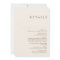 Simple Desert Natural White All In One Invitation