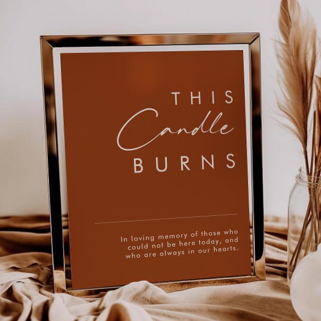 Simple Desert | Terracotta This Candle Burns Sign (Creator Uploaded)