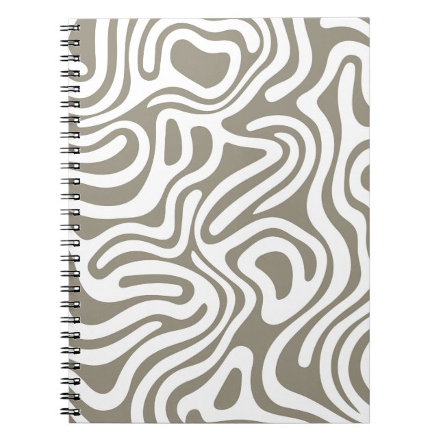 Simple design & elegant abstract Spiral Notebook (Front)