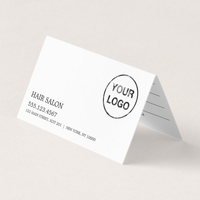 Simple Design Logo Appointment Card (Front)