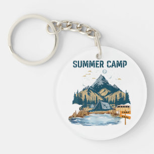 Simple Design Summer Camp Key Ring