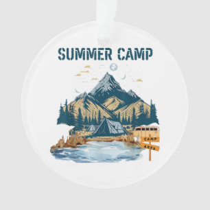 Simple Design Summer Camp Ornament