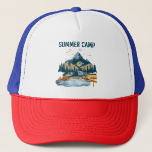 Simple Design Summer Camp Trucker Hat