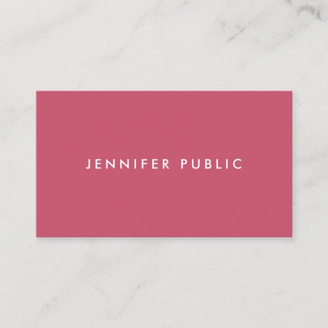 Simple Design Template Trend Colours Professional Business Card (Front)