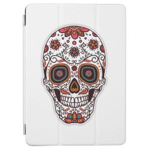 Simple Dia de Muertos Floral Skull   iPad Air Case