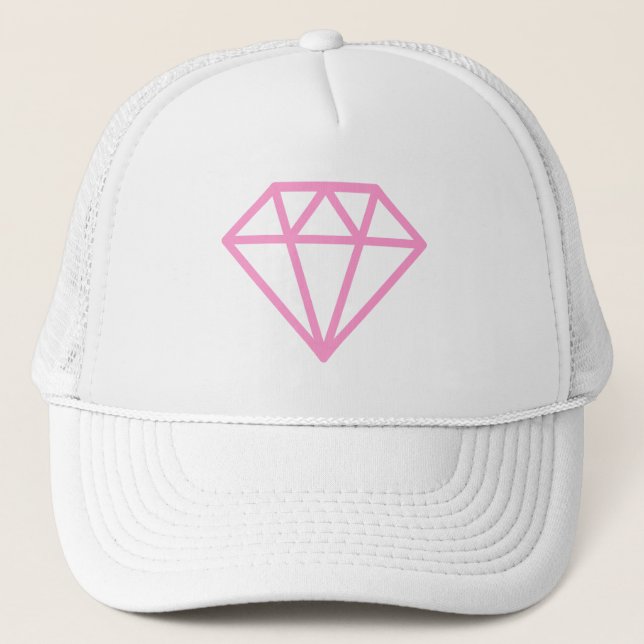 Simple Diamond Trucker Hat (Front)