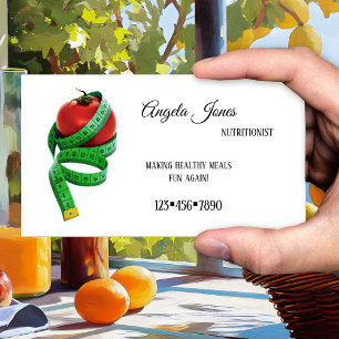 Simple Dietician Nutritionist Business Card
