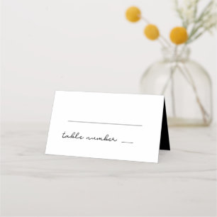 Simple dinner place card