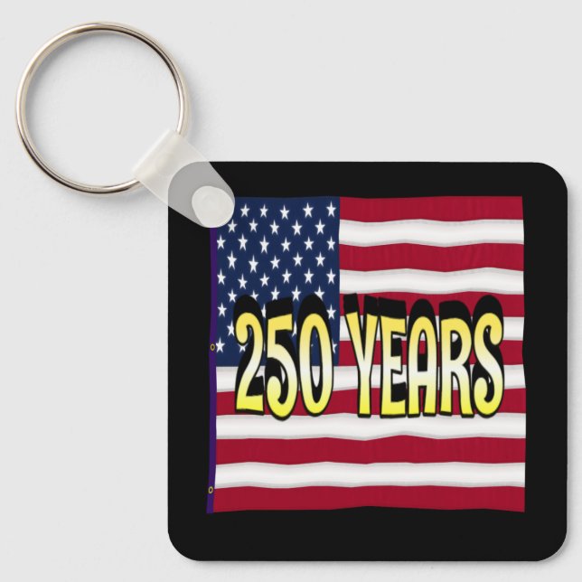 Simple direct 250 years  key ring (Front)