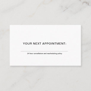 Simple Doctor Therapist Counsellor Appointment Car Business Card