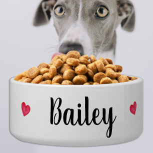 Simple Dog Personalised Food Water Ceramic Pet Bowl