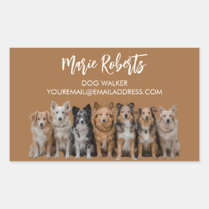 Simple Dog Walker / Pet Sitter Thank You Sticker