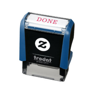 Simple Done Rubber Stamp   Minimal Custom Office