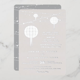 Simple Double Happiness Lanterns Chinese Wedding