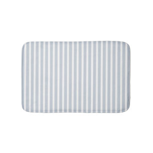 Simple double-sided decor in stripes & cage bath mat