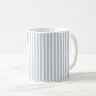 Simple double-sided decor in stripes & cage coffee mug