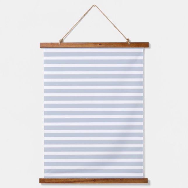 Simple double-sided decor in stripes & cage hanging tapestry (Front)