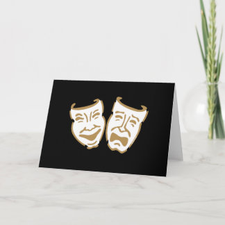 Simple Drama Masks Card