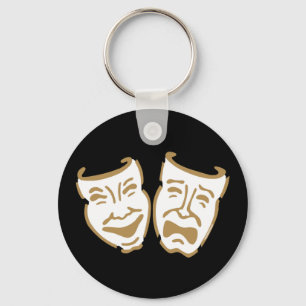 Simple Drama Masks Key Ring