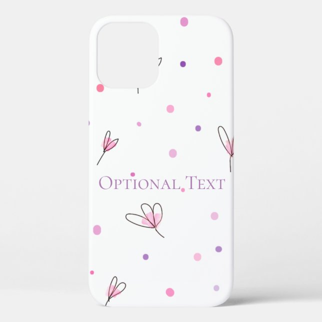 Simple Drawn Floral Pattern Case-Mate iPhone Case (Back)
