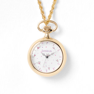 Simple Drawn Floral Pattern Watch