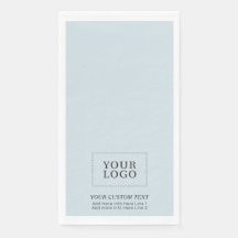 Simple Dusty Blue Custom Business Logo Promotional