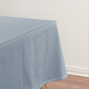 Simple dusty dove blue colour tablecloth