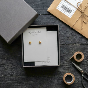 Simple earring display card