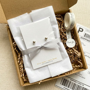 Simple earring display card