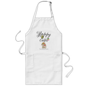 simple easter bunny Happy Easter family  Long Apron