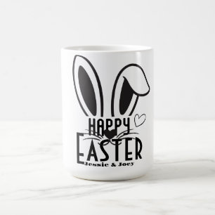simple easter bunny simple cute family custom coffee mug