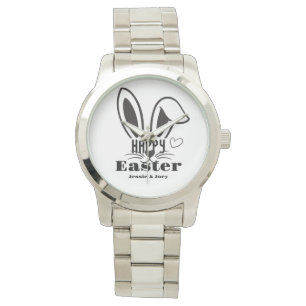 simple easter bunny simple cute family custom watch