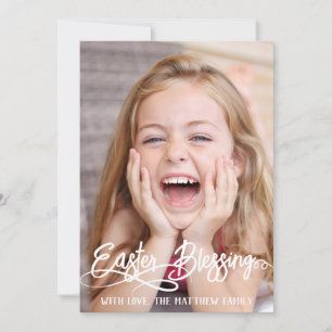 simple easter bunny simple for cute kids photo holiday card