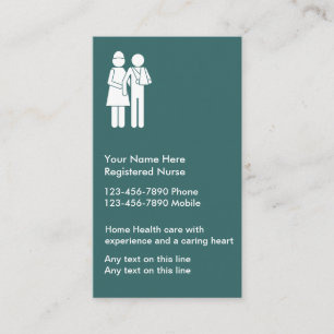 Simple Editable Nurse Business Cards