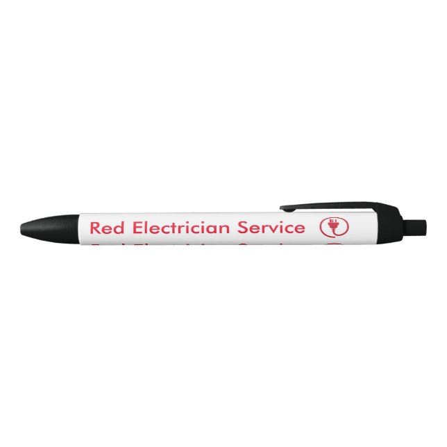 Simple Electrician Black Ink Pen (Top)