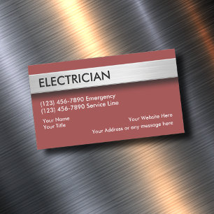 Simple Electrician Business Magnets