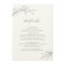 Simple elegance botanical wedding details card