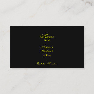 Simple Elegance business card