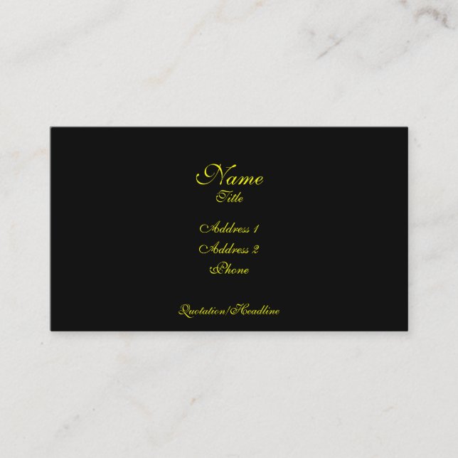 Simple Elegance business card (Front)