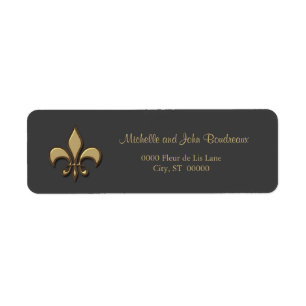 Simple Elegance Gold Fleur de Lis