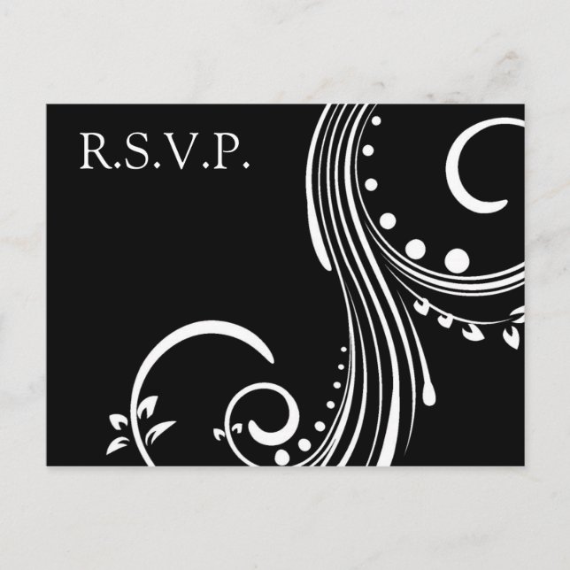 Simple Elegance Invitation Postcard (Front)