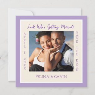 Simple Elegance! Save the Date Flat Card