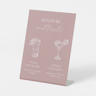 Simple Elegance Signature Cocktail Sign