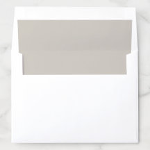 Simple Elegance Wedding Invitation Envelope Liner